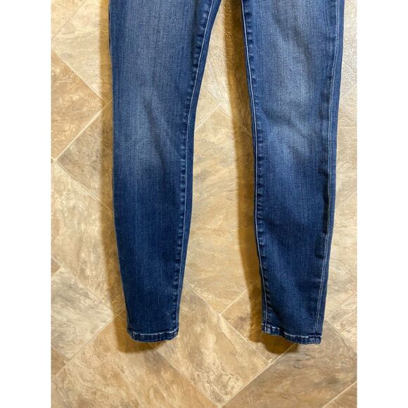 AYR The Chiller Skinny Jeans Women's 25 Skinny Stretch‎ Mid‑Rise Blue Denim Dark - Picture 5 of 13